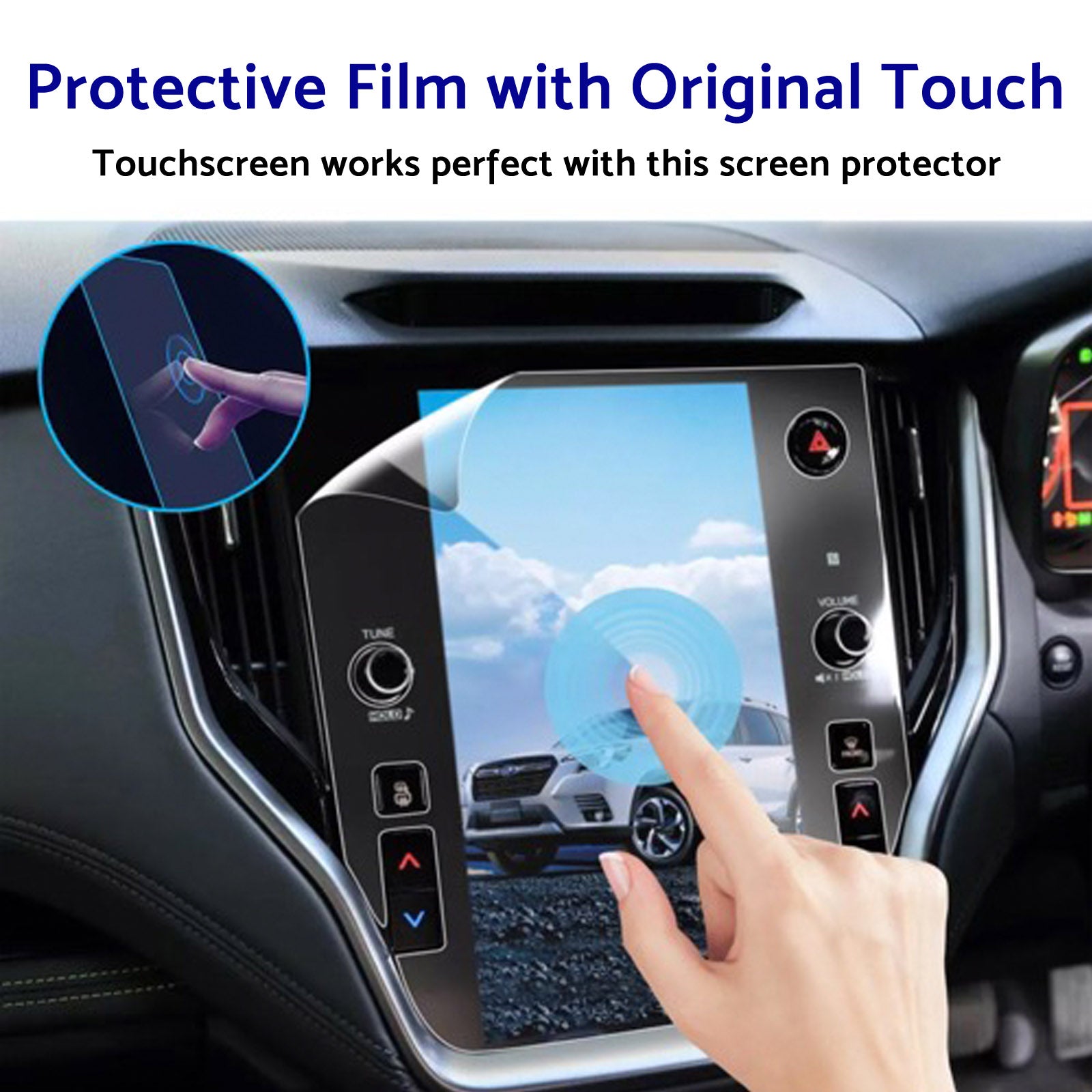 2Pcs 11.6'' Car Screen Protector PET Film Suitable For Subaru Outback 2021-2025-2
