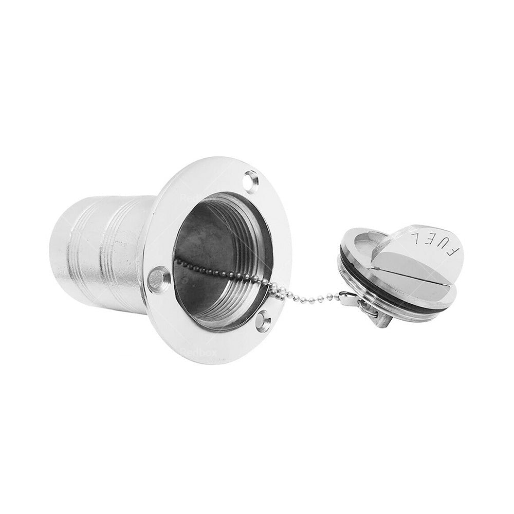 1. 5 inch Fuel Deck Fill Keyless Polished Fuel Filler Stainless Steel For Marine Boat - Frazy's Auto Parts