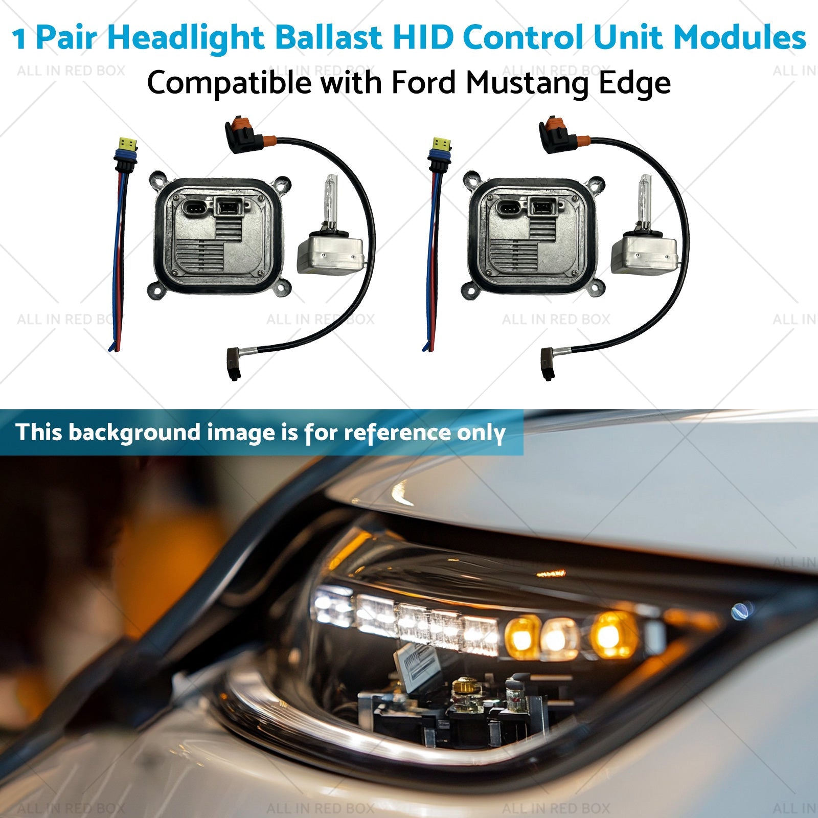 1 Pair Headlight Ballast HID Control Unit Modules Suitable for Ford Mustang Edge - Frazy's Auto Parts