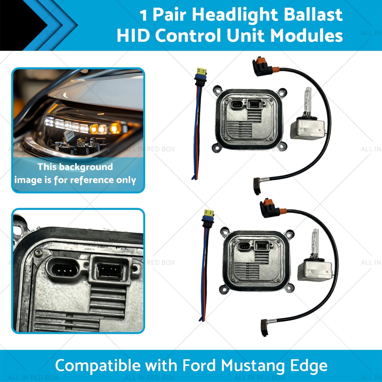1 Pair Headlight Ballast HID Control Unit Modules Suitable for Ford Mustang Edge - Frazy's Auto Parts