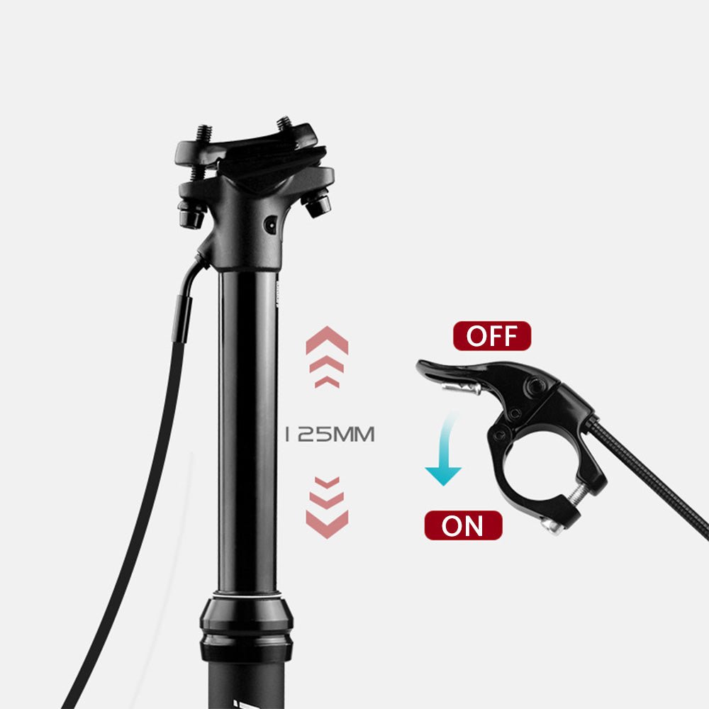 1 Set Bike MTB Dropper Seat Post Internal/External Cable Routing 30. 9/31. 6mm - Frazy's Auto Parts