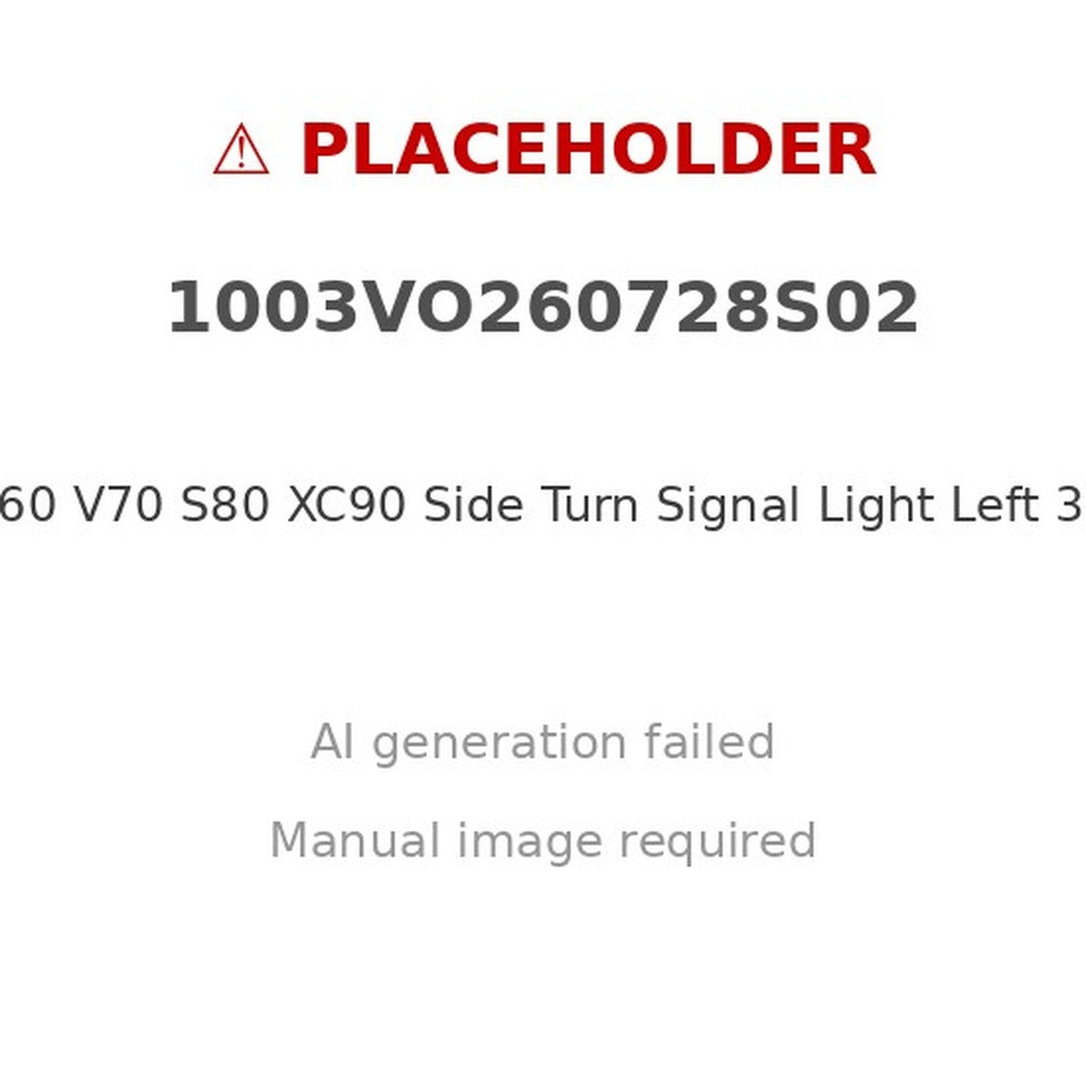 Side Turn Signal Light Left Suitable for Volvo S60 V70 S80 XC90 30722641-3
