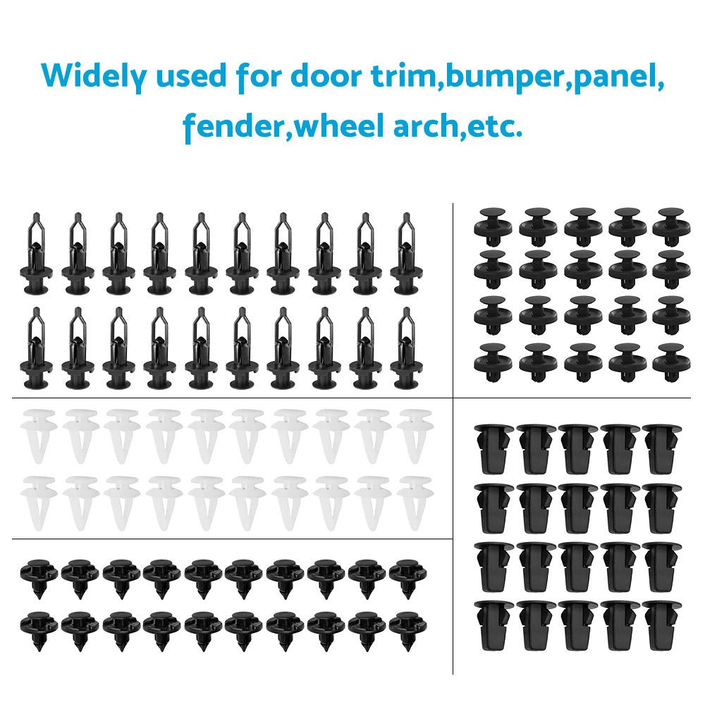 100PCS Panel Clip Lock Nut Splash Guard Push Rivet Suitable For Toyota Lexus - Frazy's Auto Parts