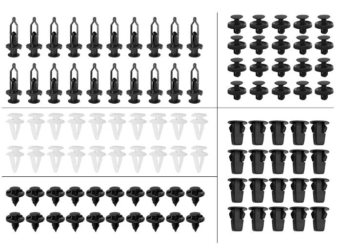 100PCS Panel Clip Lock Nut Splash Guard Push Rivet Suitable For Toyota Lexus - Frazy's Auto Parts