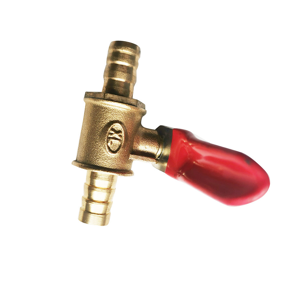 In-Line Fuel Tap Brass 8mm 5/16" Suitable For Motorcycle / Tractor / Quad / Lawn Mower Pump-3