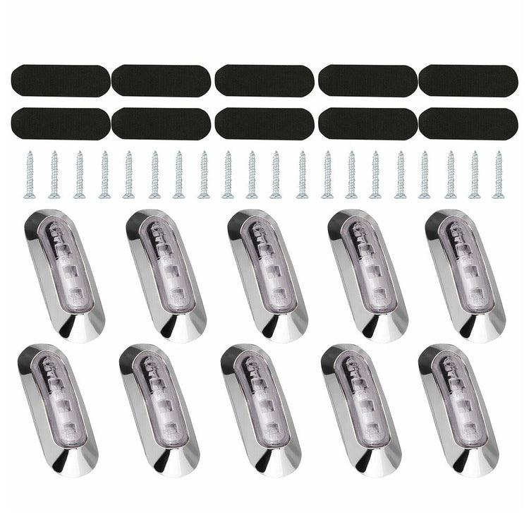 10x Amber Red Clearance Lights Side Marker Suitable For Truck Trailer Caravan - Frazy's Auto Parts