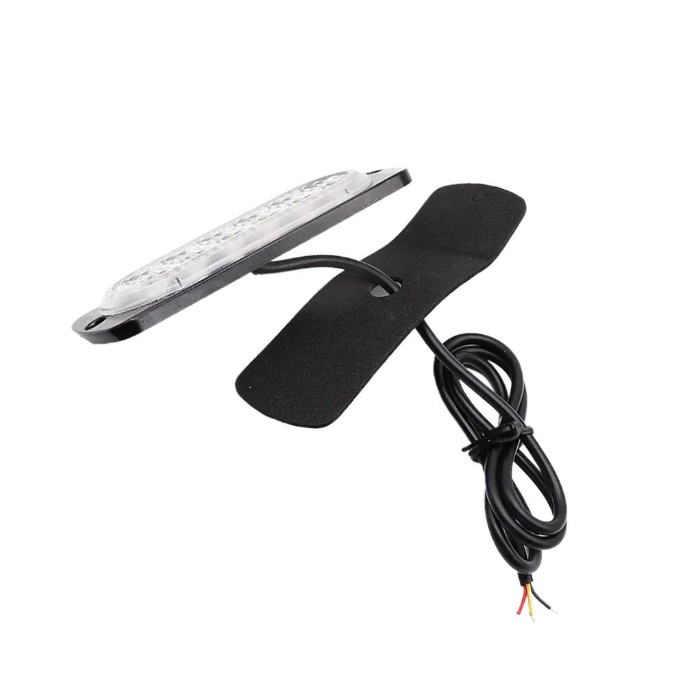 10x Amber & White LED Car Emergency Beacon Warning Strobe Lights Flashing Hazard - Frazy's Auto Parts