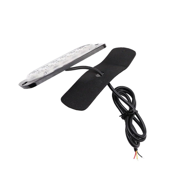 10x Amber & White LED Car Emergency Beacon Warning Strobe Lights Flashing Hazard - Frazy's Auto Parts