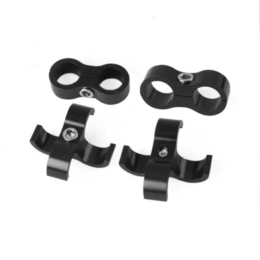 10x AN8 8AN Nylon Braided Stainless Steel Fuel Oil Line Hose Separator Clamp - Frazy's Auto Parts