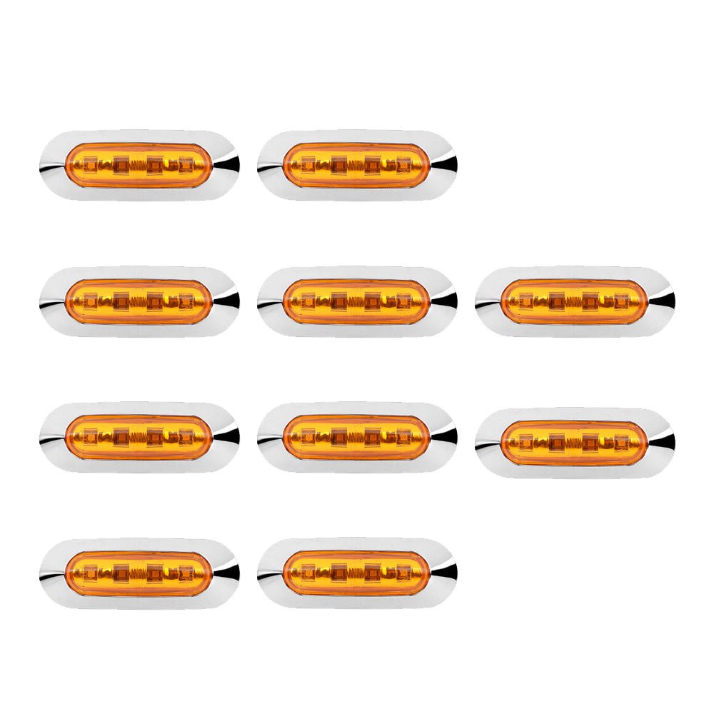 10x Clearance Light LED Side Marker Suitable For Truck Trailer Lorry Lamp Amber - Frazy's Auto Parts