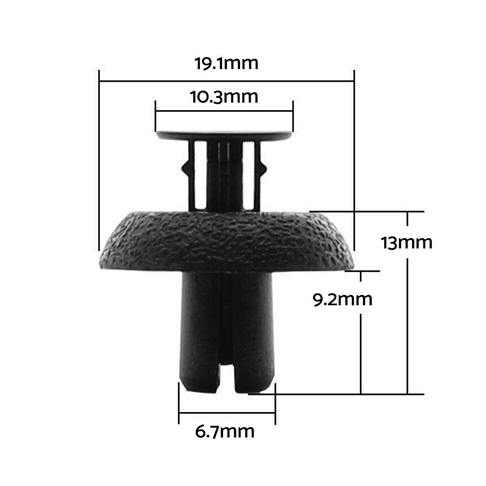 10x Engine Cover Clip Radiator Support Clip Suitable For Toyota LandCruiser 200 2007–2021 - Frazy's Auto Parts