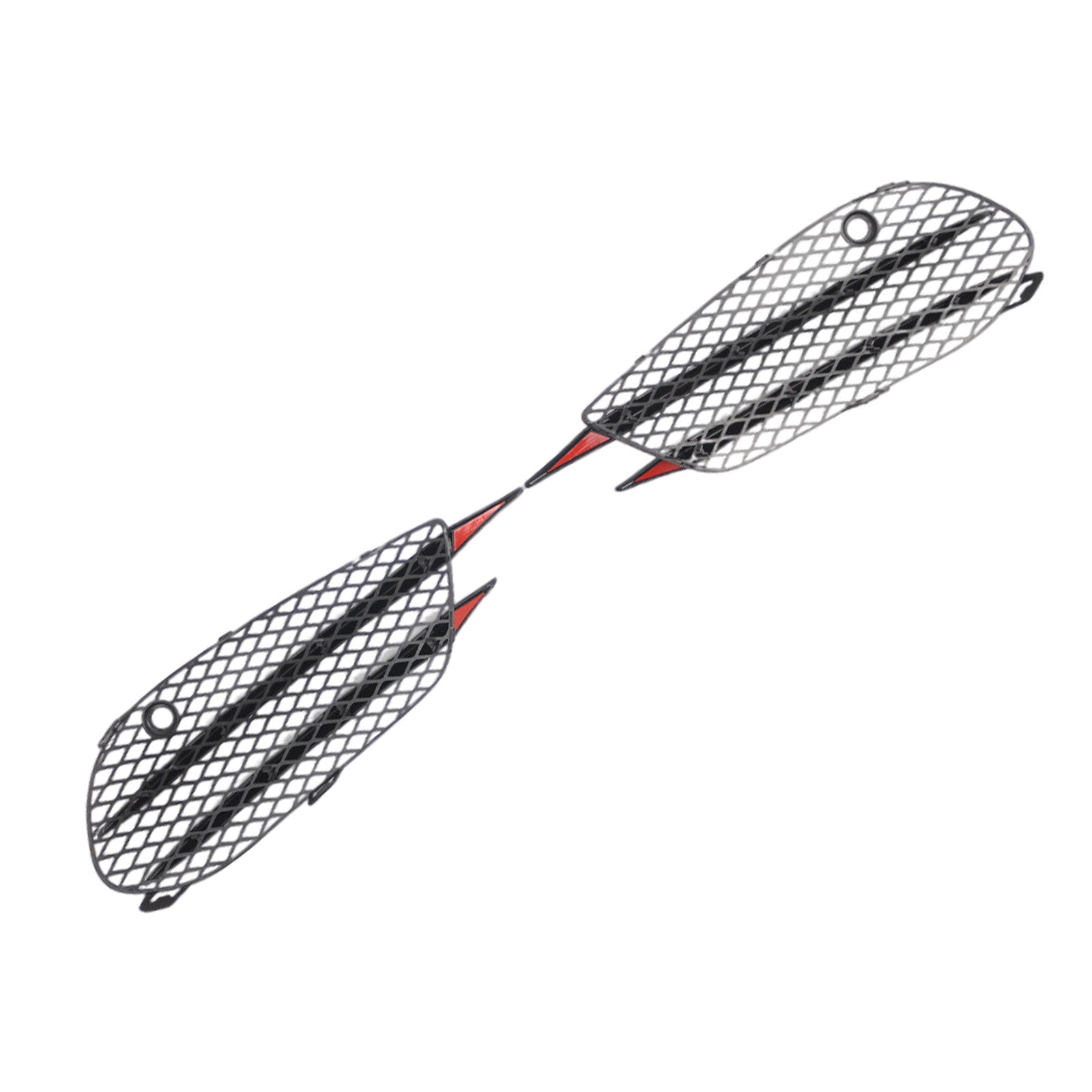 Pair Front Bumper Fog Lamp Grille Suitable for Mercedes-Benz C-Class W205 15-18-0