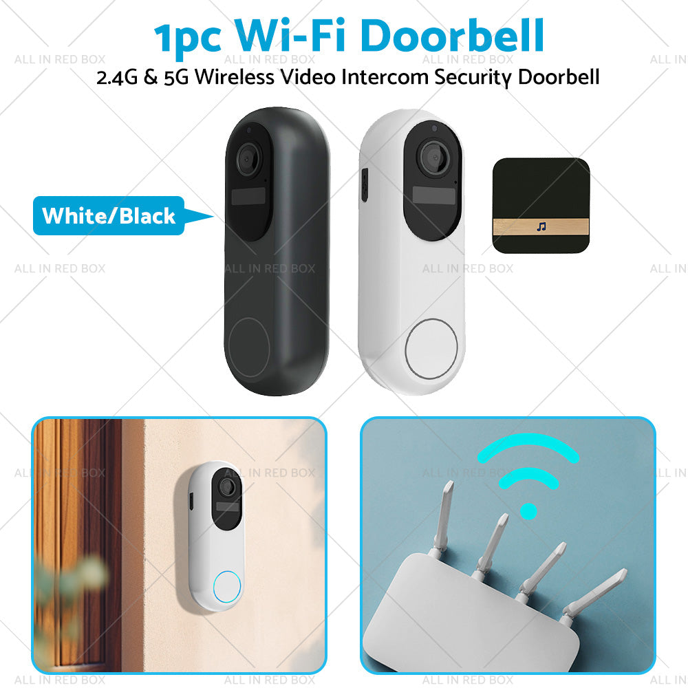 1080P WIFI Doorbell 2. 4G  and  5G Wireless Video Intercom Security Door Camera-3