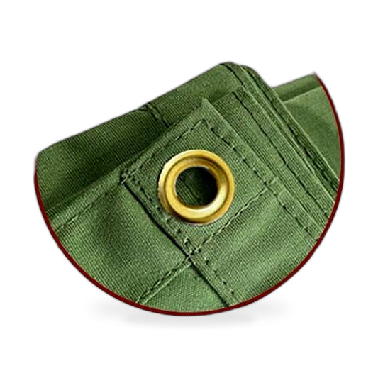Waterproof Canvas Tarp 430x610cm Heavy Duty Tear UV Resistant Durable Cover-0