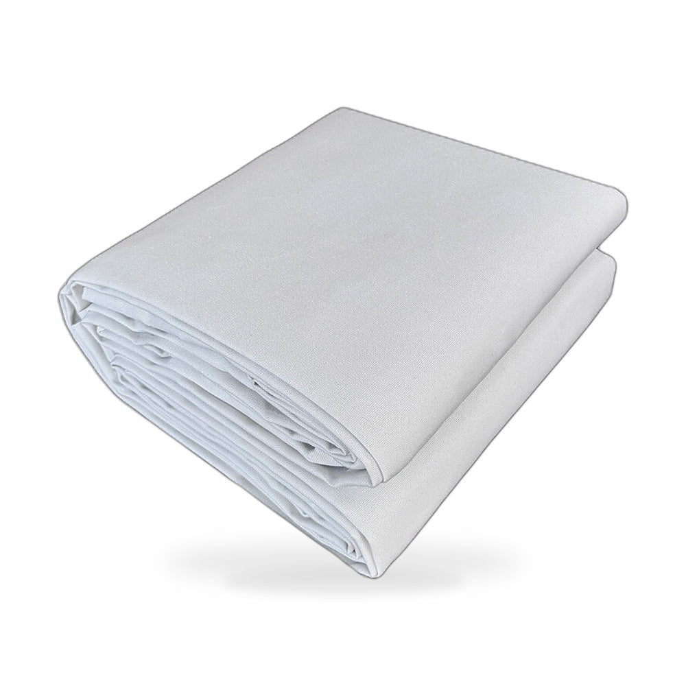 200cmx400cm Heavy Duty White Canvas Tarp Waterproof UV Resistant-4