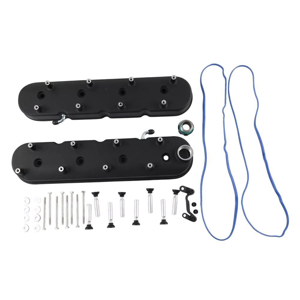 Cast Aluminium Valve Cover with Coil Mounts Suitable for LS LS1 LS2 LS3 LS6 LS7 Engine Valve Cover Black-0