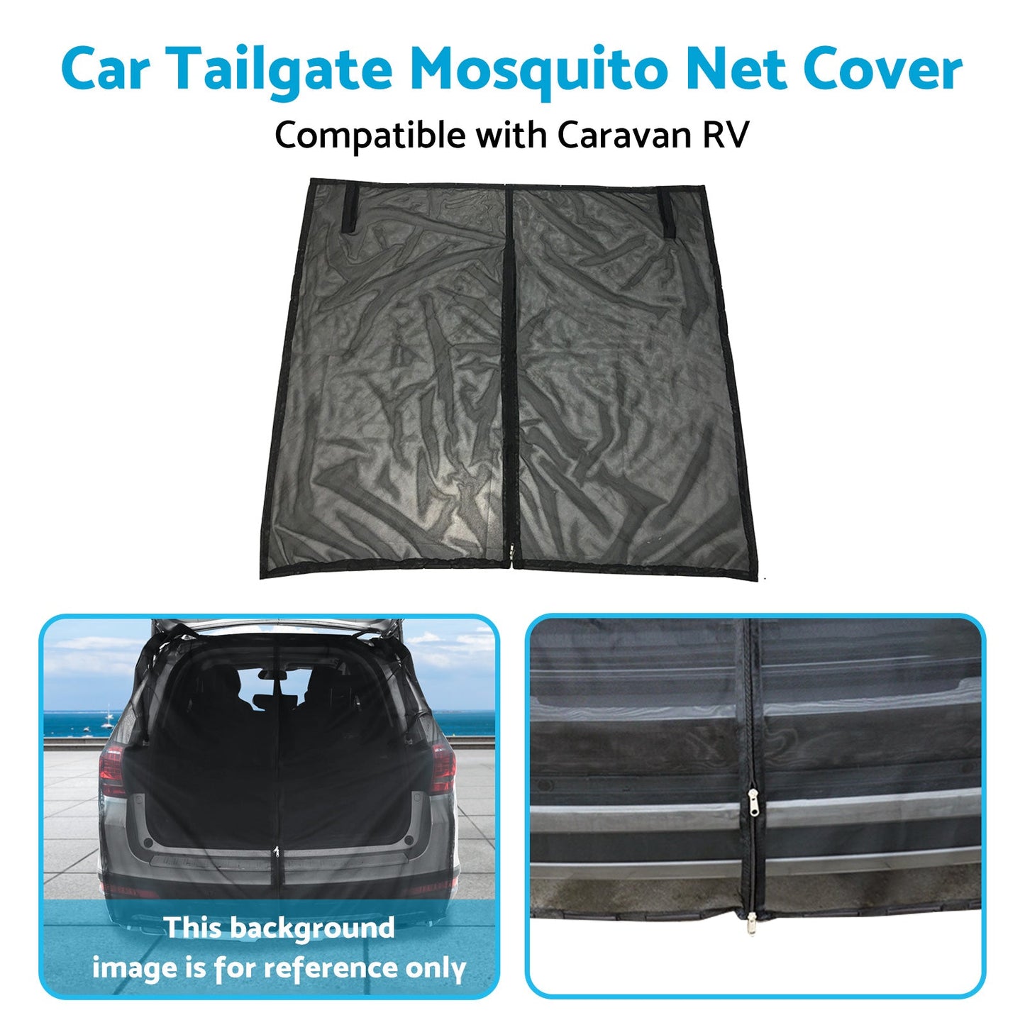 Car Tailgate Mosquito Net Cover Suitable for Caravan RV T4 T5 T6 Motorhome-3