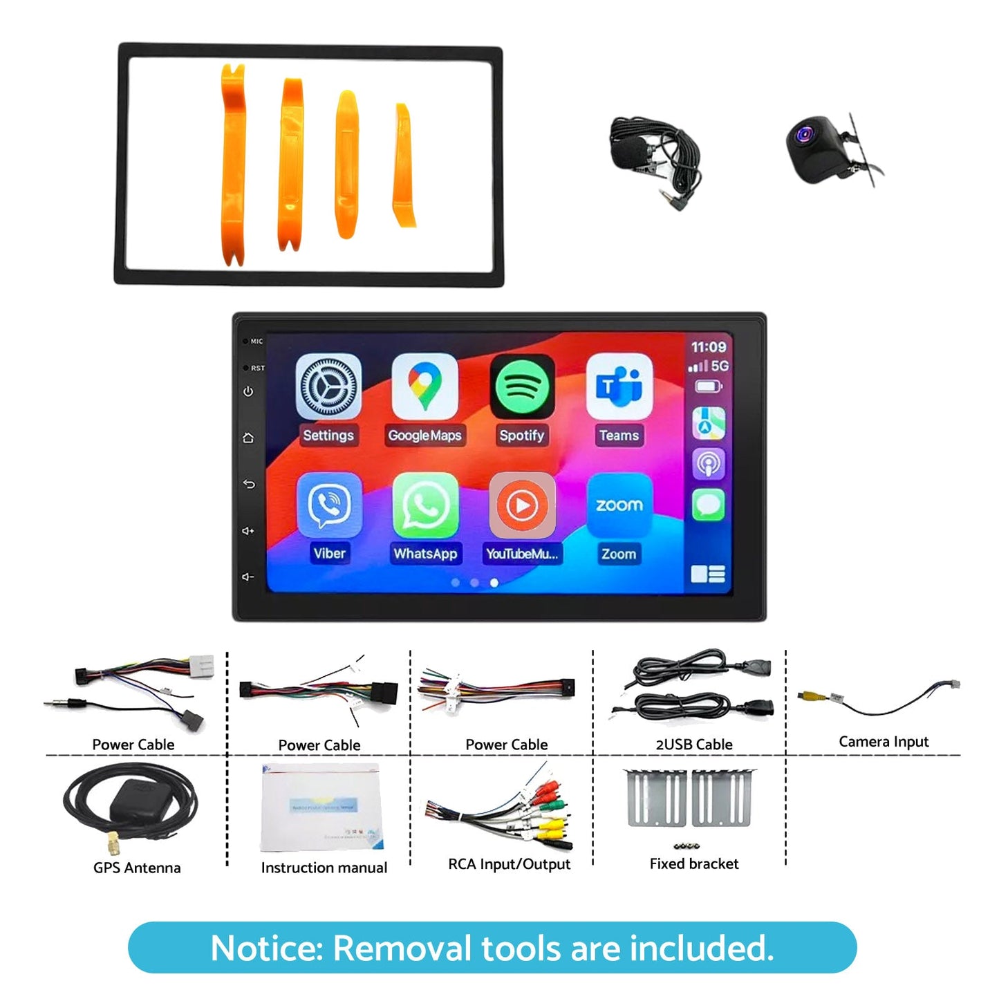 In-Dash Head Units Android Car Stereo 7'' Suitable For Nissan Navara D40 2007-15-1