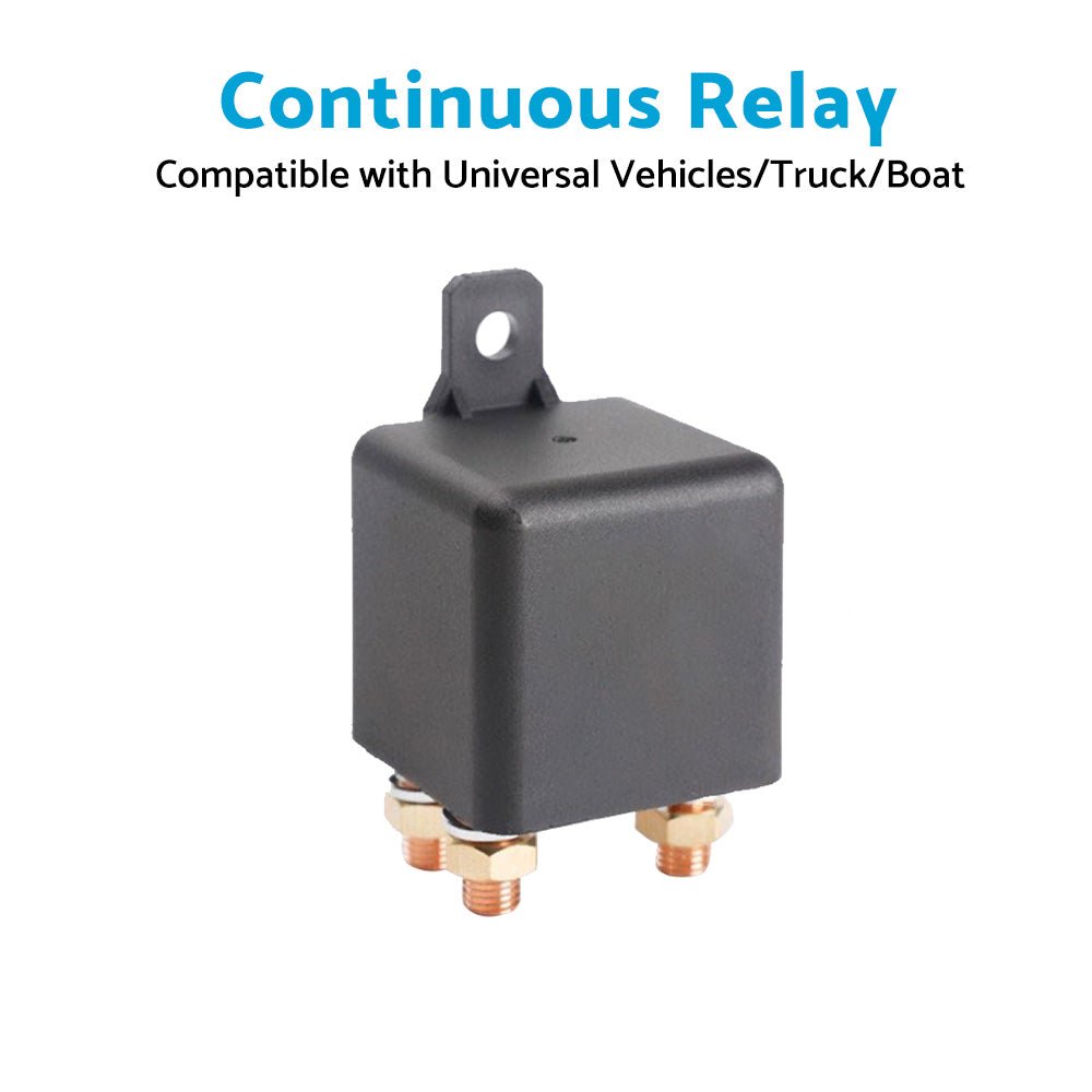 12V DC 250A Continuous Relay Heavy Duty 5 Pin Power Switch for Truck Boat Marine - Frazy's Auto Parts