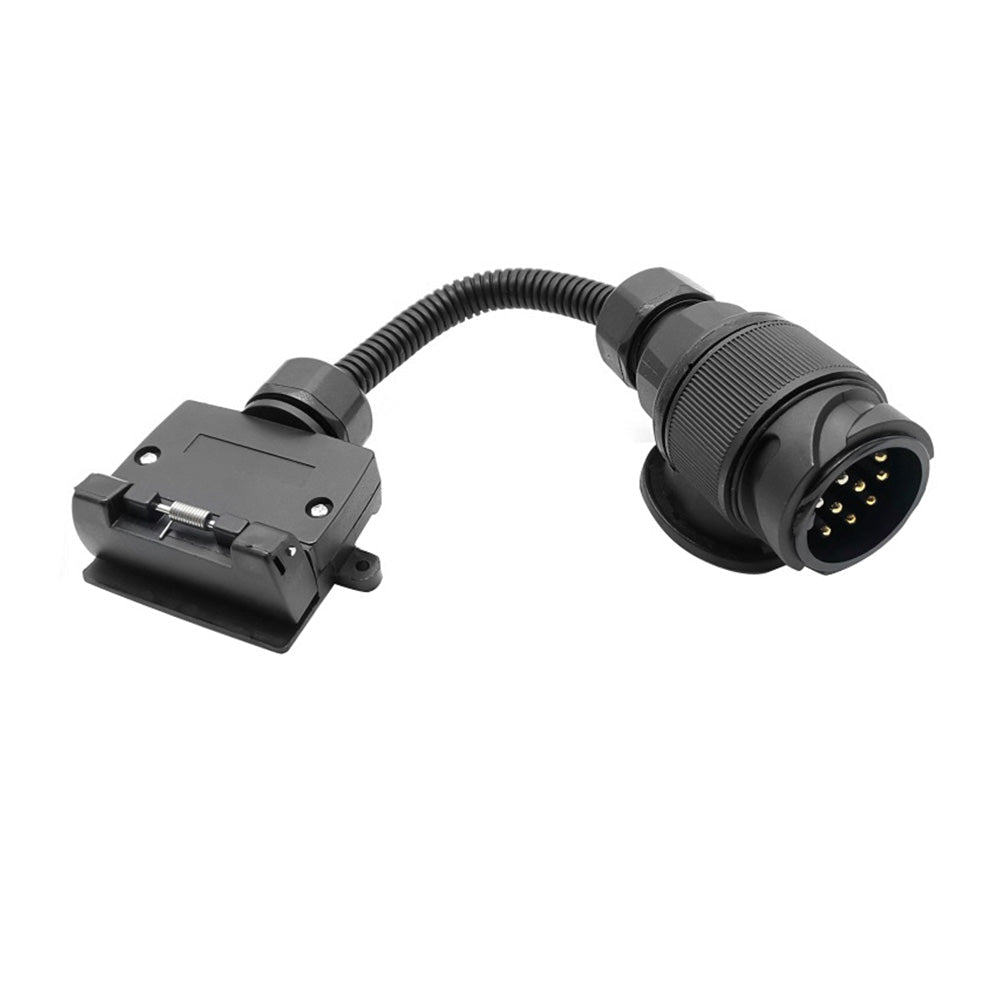 13 Pin Plug to 7 Pin Flat Socket Suitable For Trailer Caravan Wiring Connector - Frazy's Auto Parts