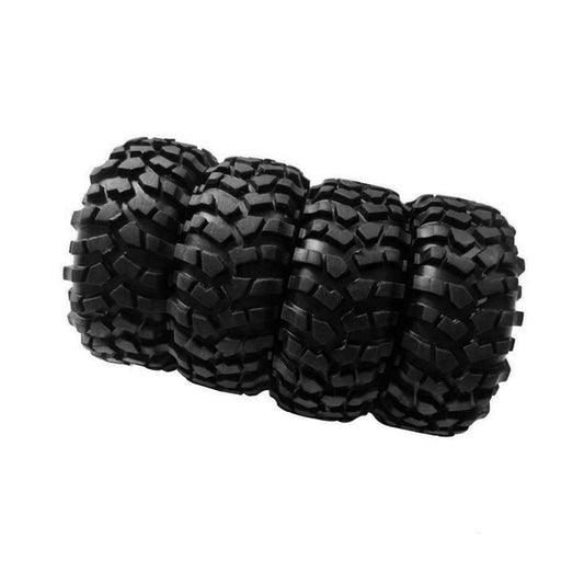 Wheels Rims Rubber Tires 12mm Hex Suitable For 1 or 10 Off-Road RC Rock Buggy Truck-0