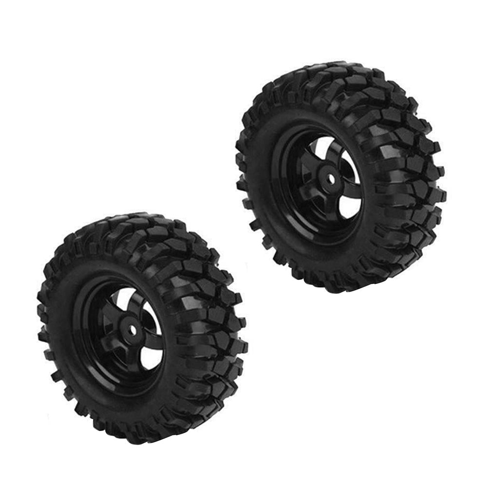 Wheels Rims Rubber Tires 12mm Hex Suitable For 1 or 10 Off-Road RC Rock Buggy Truck-1