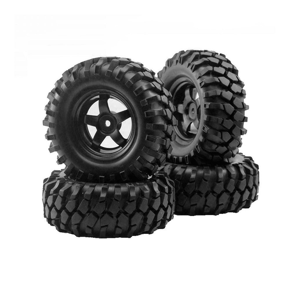 Wheels Rims Rubber Tires 12mm Hex Suitable For 1 or 10 Off-Road RC Rock Buggy Truck-3
