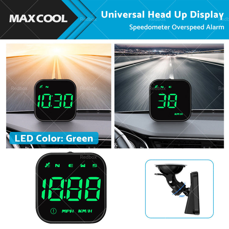 Universal Car HUD Head Up Display LED Digital GPS Speedometer Overspeed Alarm-0