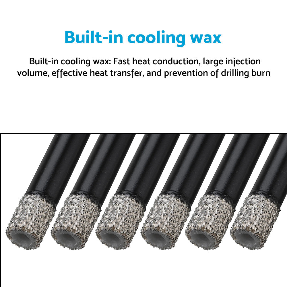 5x Dry Diamond Drill Bit 6mm For Porcelain Granite Tile Glass Ceramics Marble-3