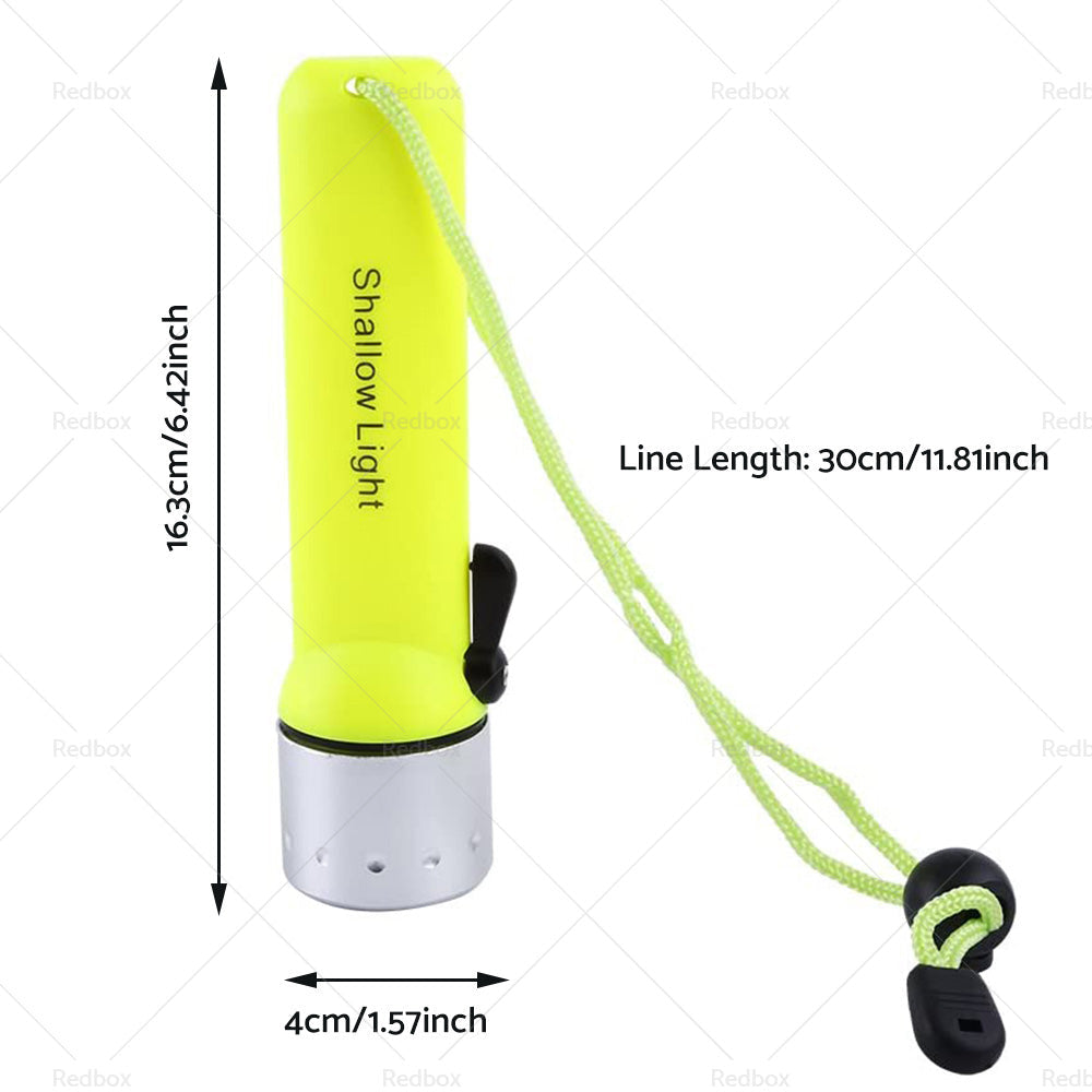 180Lm LED Scuba Diving Flashlight Torch Underwater Light Lamp Waterproof-2