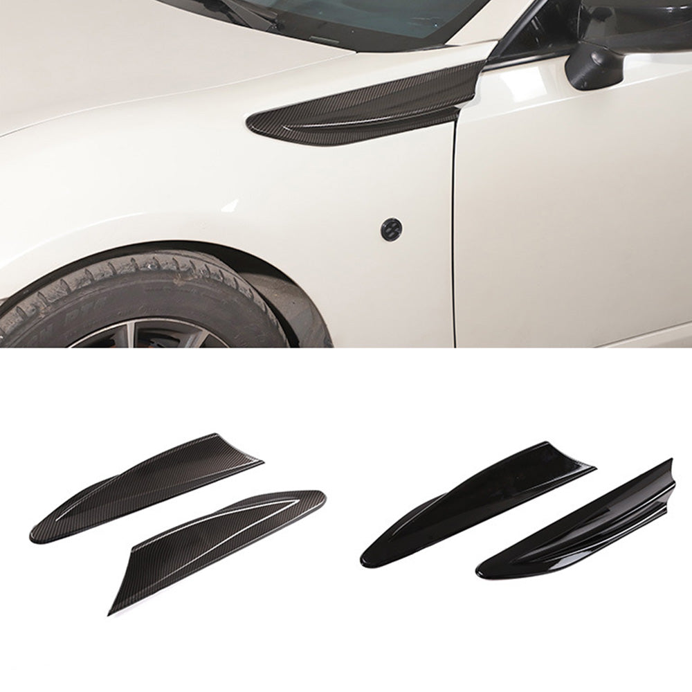 Black Side Fender Fin Vent Trim Suitable For Toyota 86 2012-2020 / Subaru BRZ 2012-2020-3