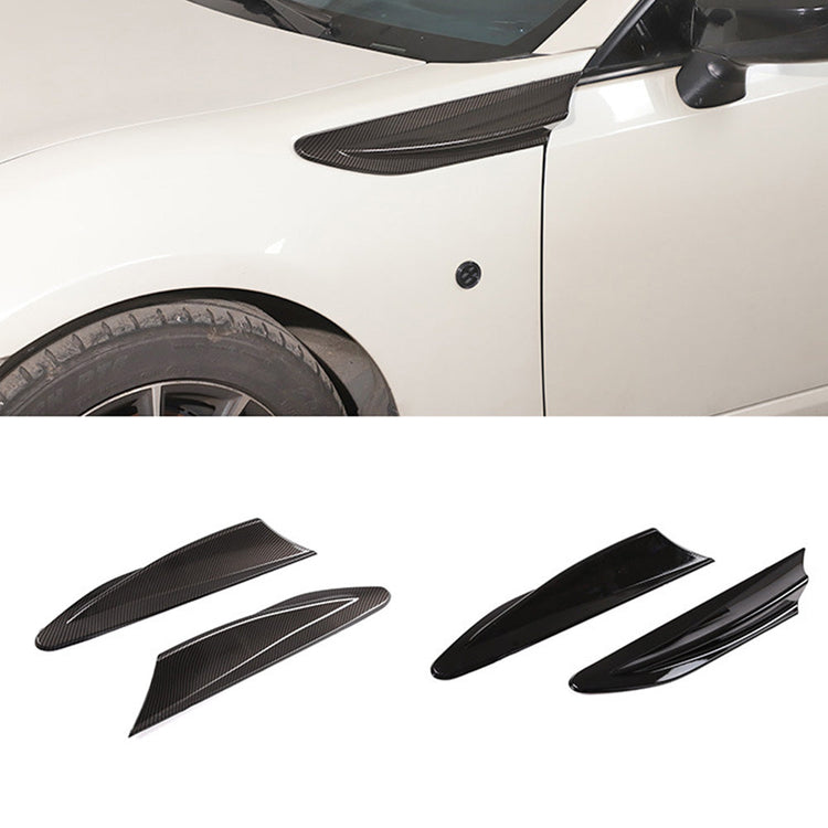 Black Side Fender Fin Vent Trim Suitable For Toyota 86 2012-2020 / Subaru BRZ 2012-2020-3