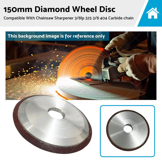 150mm Diamond Wheel Disc Suitable For Chainsaw Sharpener 3/8lp 325 3/8 404 Carbide chain - Frazy's Auto Parts