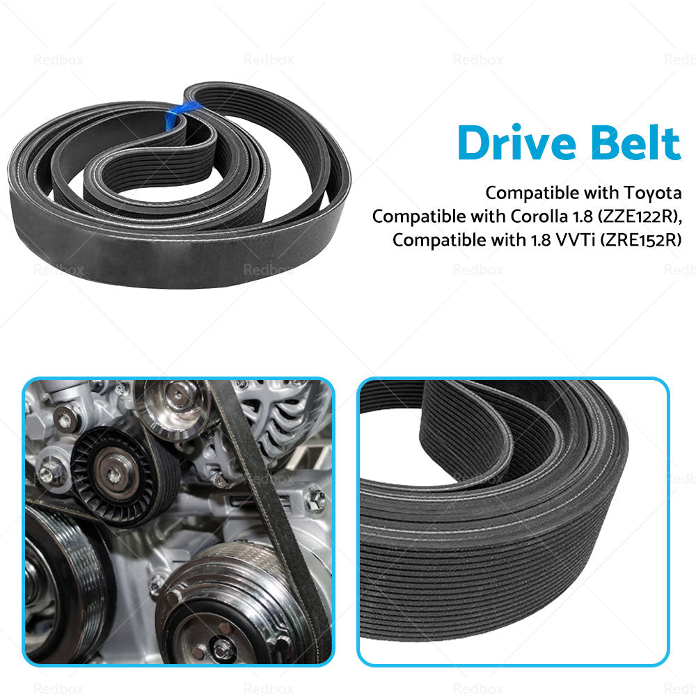 Ribbed Belt 6PK1810 Suitable for Toyota Corolla 1. 8 ZZE122R 1. 8VVTi ZRE152R-4