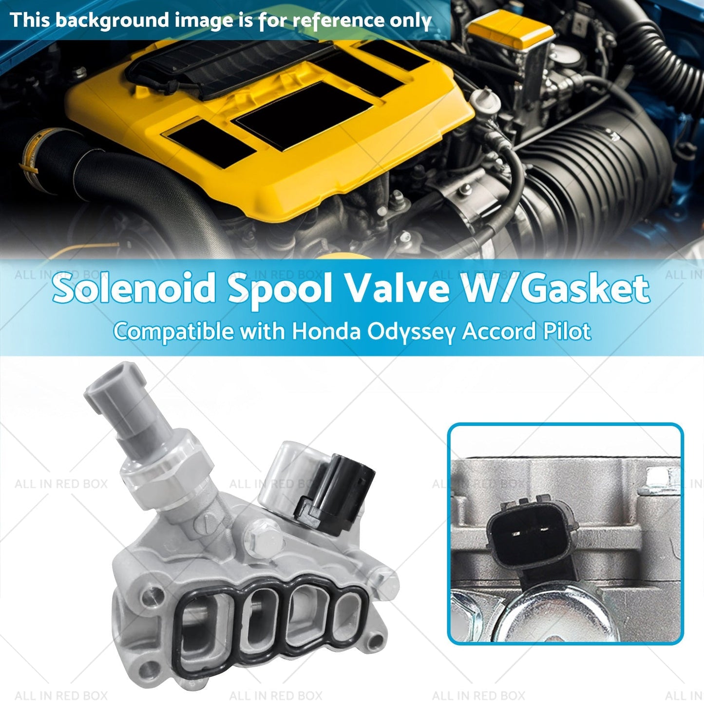 15810 - RKB - J01 Solenoid Spool Valve W or Gasket Suitable for Honda Odyssey 05 - 07 - Frazy's Auto Parts