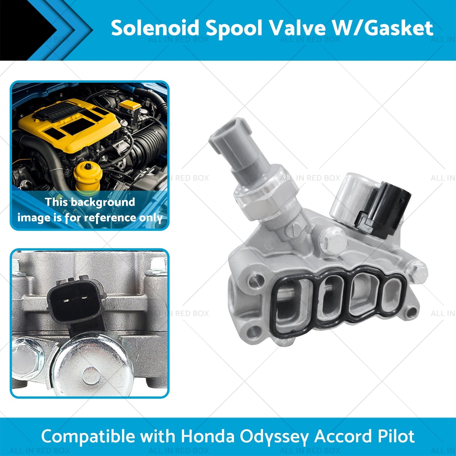 15810 - RKB - J01 Solenoid Spool Valve W or Gasket Suitable for Honda Odyssey 05 - 07 - Frazy's Auto Parts