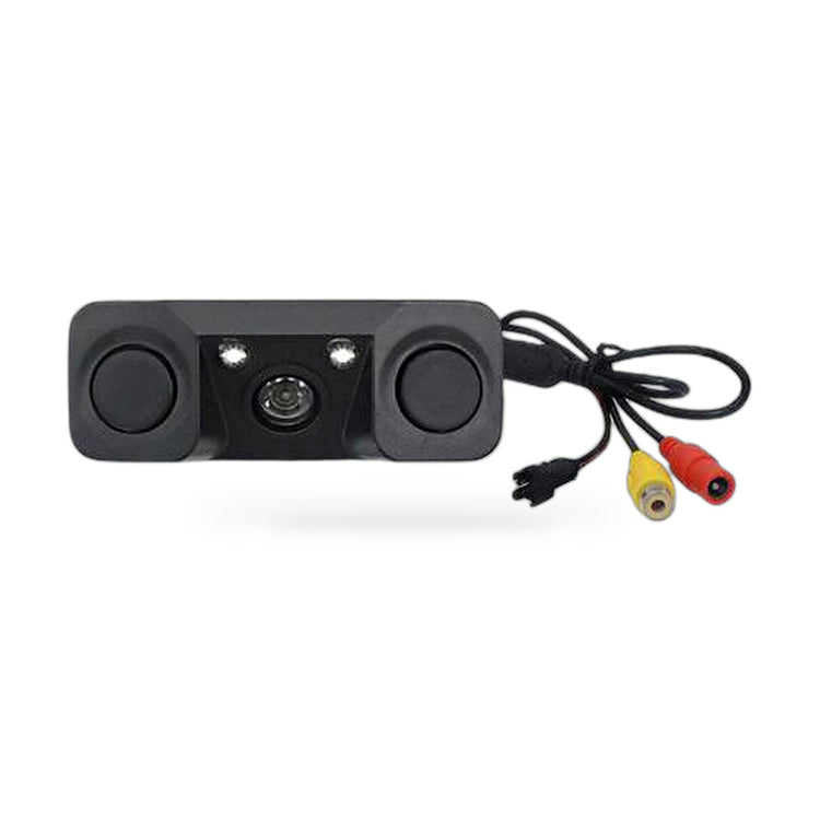 3in1 170° Car Reverse Rear View Camera with Backup Radar Parking Sensor-0
