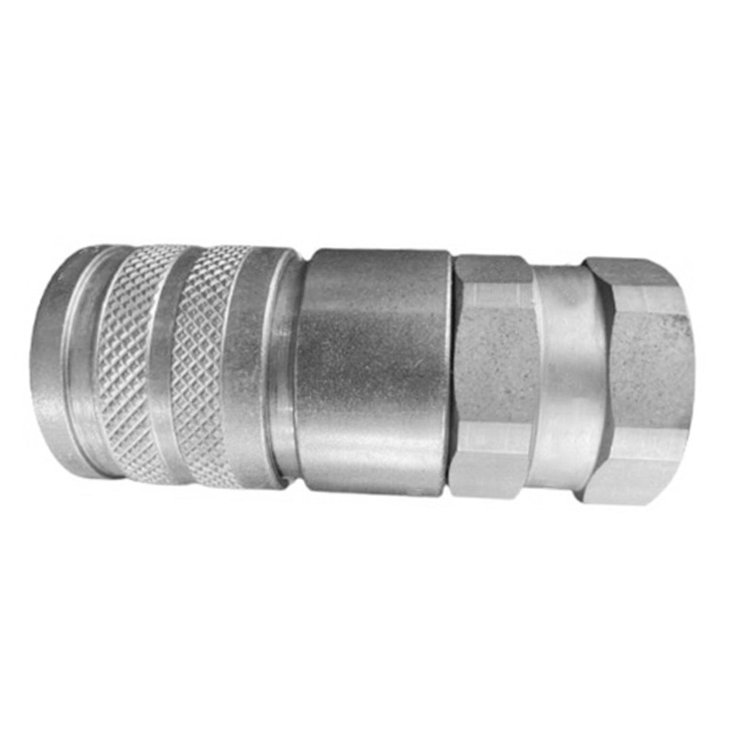 Hydraulic Female Flat Face Coupler Suitable For Bobcat 7246790 1/2in Body 3/4in SAE Thread-2