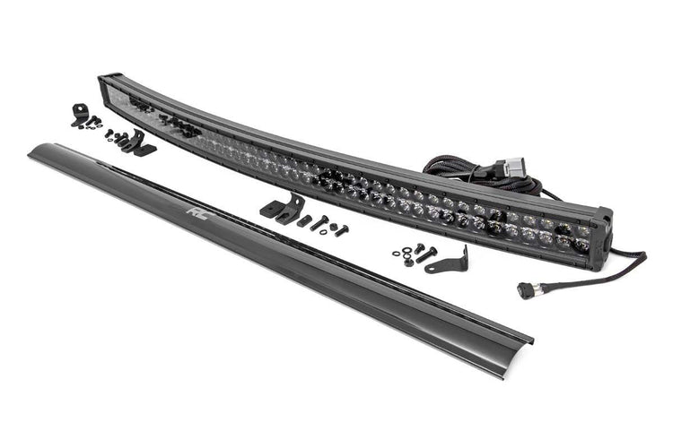 50 Inch Black Series LED Light Bar Curved Dual Row Cool White DRL