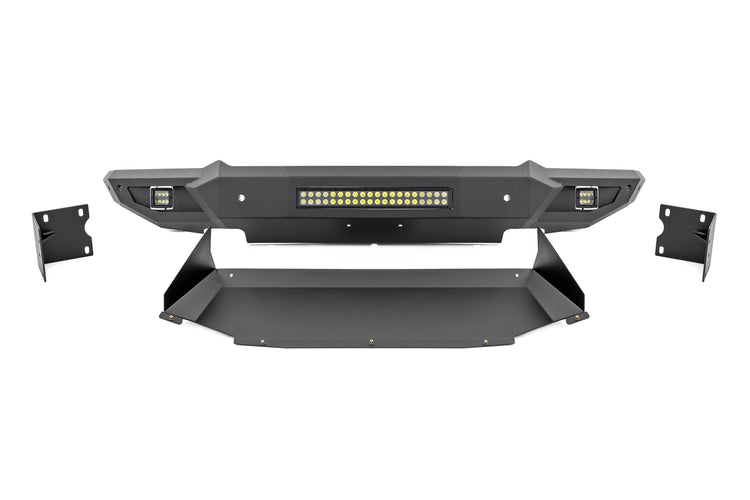 High Clearance Front Bumper LED Lights & Skid Plate Ram 1500 (19-24)