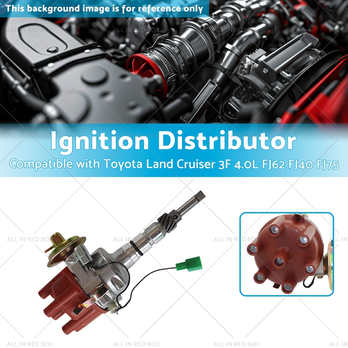 19100 - 61180 Distributor Suitable for Toyota Land Cruiser 3F 4. 0L FJ62 FJ40 FJ75 - Frazy's Auto Parts