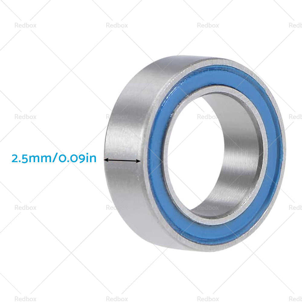 1/10x 5x8x2. 5mm Bearings PTFE Rubber Seals RC 2728 4606 5114 1213 B020 MR85-2RS-1
