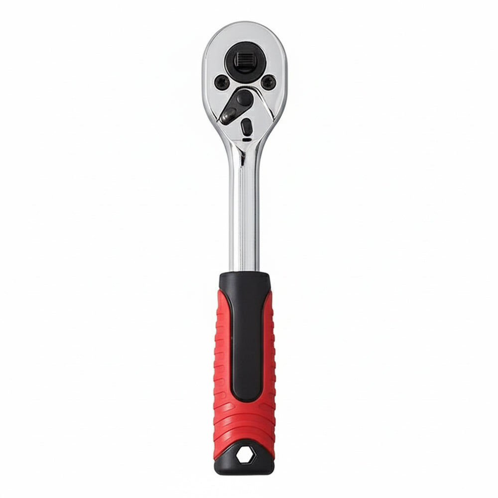 46pc Socket Wrench Set 1/4" Drive Chrome Vanadium Steel Ratchet Bit Kit-2