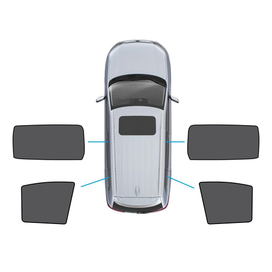 2x Rear Port & Triangular Window Magnetic Mesh Sunshades Suitable For Kia Carnival-0