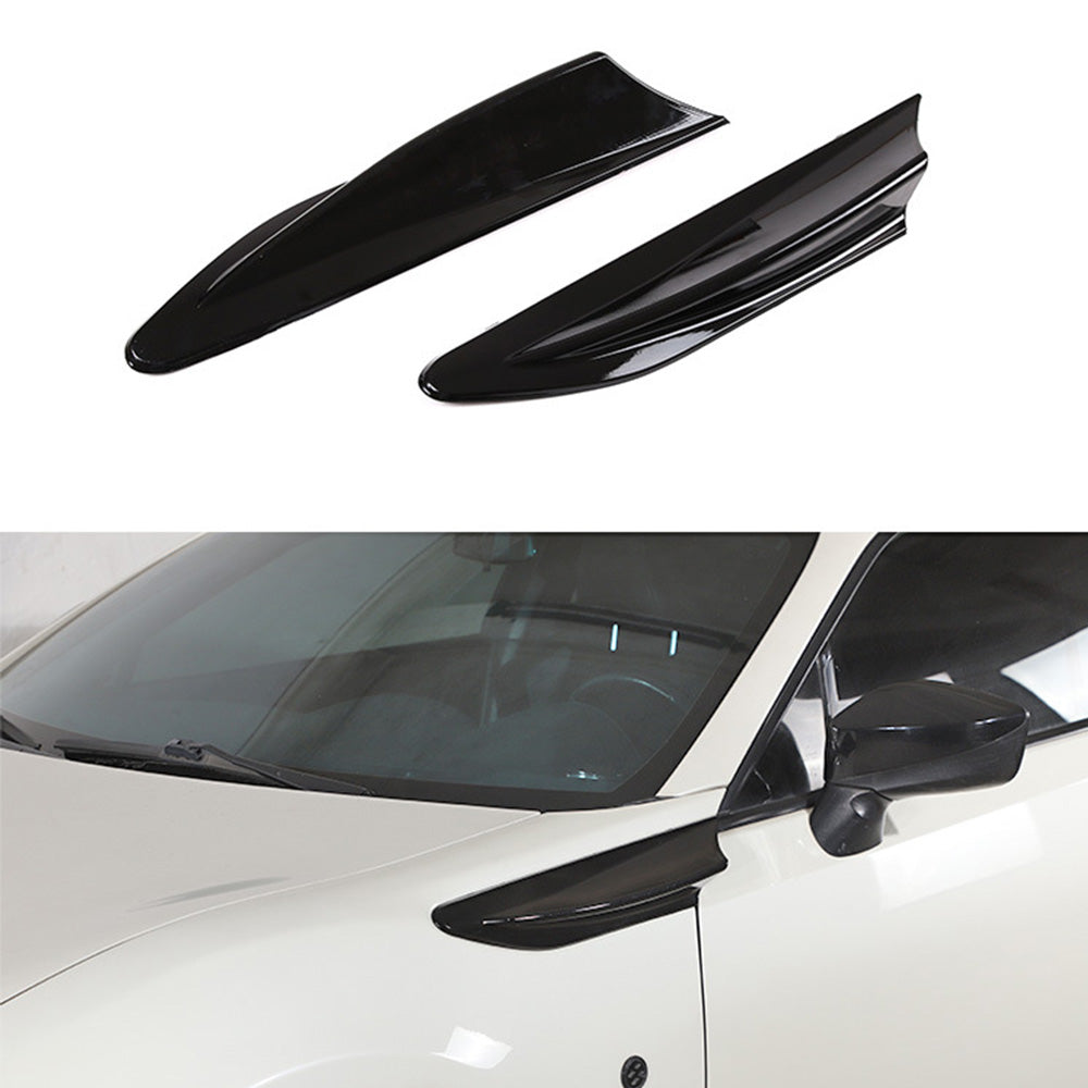 Black Side Fender Fin Vent Trim Suitable For Toyota 86 2012-2020 / Subaru BRZ 2012-2020-2