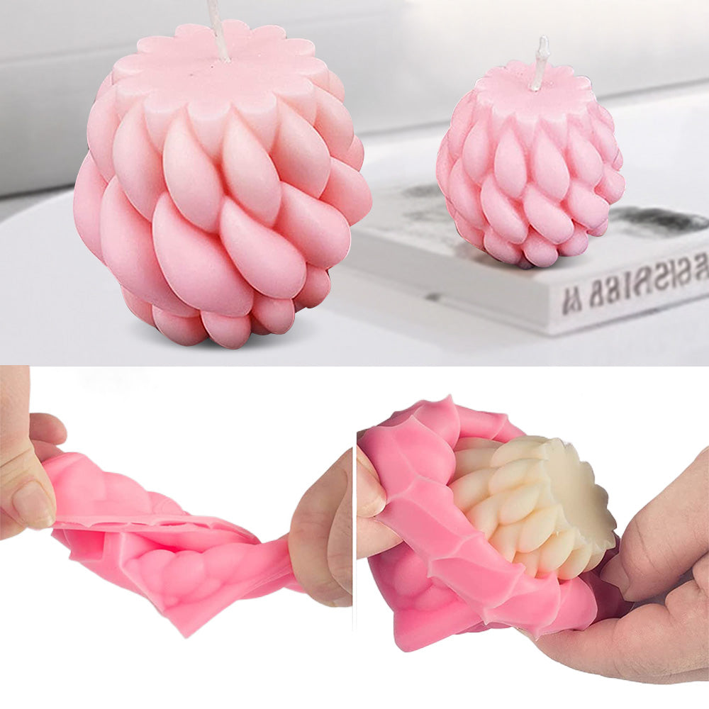 2PCS Silicone Resin Candle Mould Suitable for DIY Craft-1