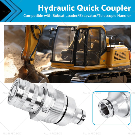Female Hydraulic Coupler Flat-Faced Quick Connect 48mm Suitable For Bobcat 7246802 FFH-0