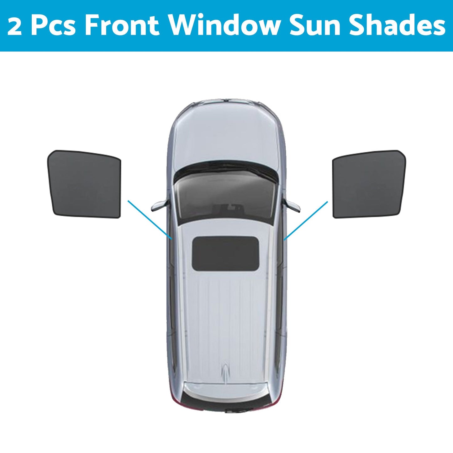 Front & Rear Window Magnetic Sun Shade Mesh Suitable For GWM UTE Cannon 2021-2024-5