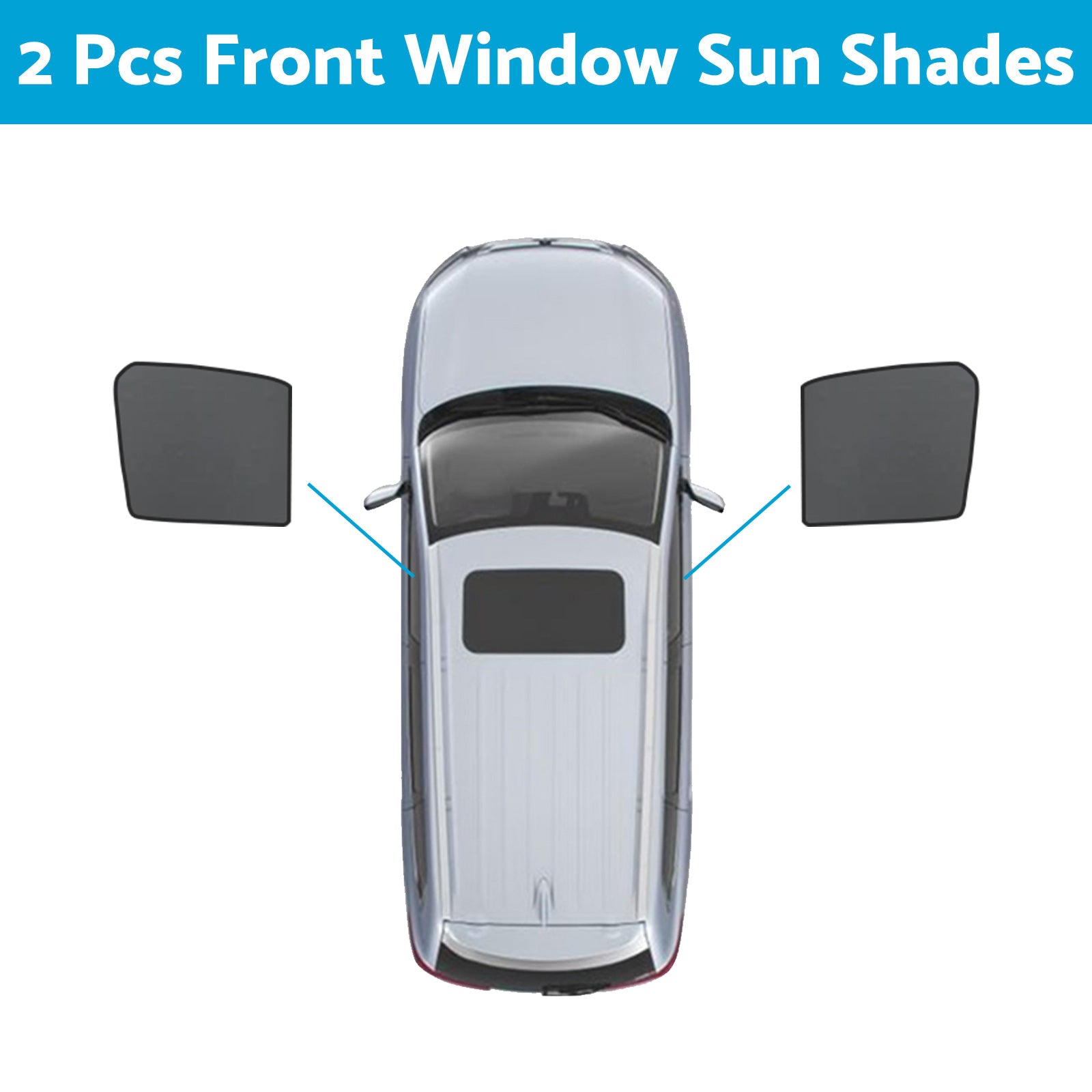 Front & Rear Window Magnetic Sun Shade Mesh Suitable For GWM UTE Cannon 2021-2024-5