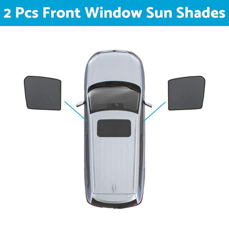 Front & Rear Window Magnetic Sun Shade Mesh Suitable For GWM UTE Cannon 2021-2024-5
